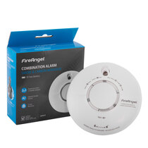 Combined smoke and CO sensor helps to detect a fire and carbon monoxide risks